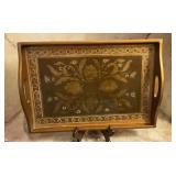 Vintage Florentine Wood Serving Tray,