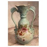 Vintage Art Nouveau Double Handle Porcelain Vase