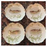 4 Antique R. Delinieres & Cie Limoges France Hand