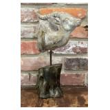 Attila Antelope Head Forward Sculpture on