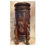 Large Carved Hardwood Jardiniere Stand