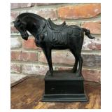 Castilian Imports Black Decorative Saddled Horse