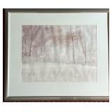 Bonnie McKay Signed Original Watercolor Snow 1988