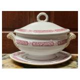 Antique Doulton Burslem LANNA Red Transferware