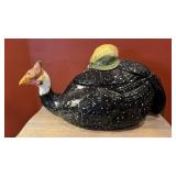 Vintage Italian Porcelain Guinea Hen Tureen