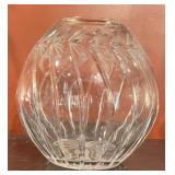 Polish 24% Lead Crystal Vase, Hand Cut Crystal,