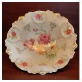 Vintage Germany Hand-Painted Rose Porcelain