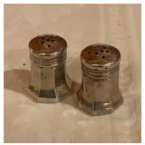 Pair of Cartier Sterling Silver Octagonal Salt &