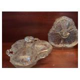 2 Vintage Fostoria Navarre Clear Etched Crystal