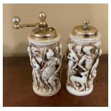 Vintage Made in Italy Figural Ceramic Pepper Mill