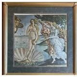 Large Framed Sandro Botticelli The Birth of Venus