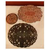 Vintage Sheffield Expandable Silverplate Trivets