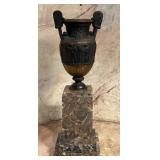 Grand Tour Neoclassical Bronze Figural Two Handle