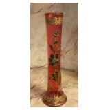 Vintage Bohemian Cranberry Ruby Glass Tall