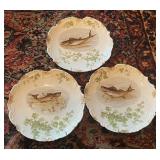 3 Antique R. Delinieres & Cie Limoges France Hand