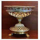 Antique Old Paris Style Reticulated Porcelain