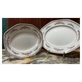 Pair of Antique English Ironstone Floral