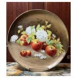 Antique Hand-Painted Porcelain Charger with