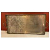 Made in India Mosaic Metal Serving Tray with