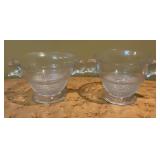 2 Miller & Duncan Teardrop Double Handled Sugar