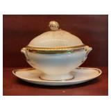 Antique Edwardian White Porcelain Covered