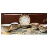 Longton ï¿½Tremontï¿½ Floral Porcelain Tea Set with 4