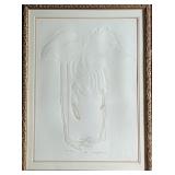 Nancy Louvier Original Signed Cast Paper Relief