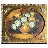Vintage 1994 Glynda Turley Framed Floral Still