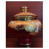 Vintage Tre Fuochi Murano Ruby Red Art Glass