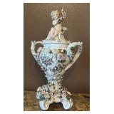 Antique German Dresden Style Porcelain Covered