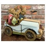 Pier 1 Hop Town Bunnies in Vintage Car Easter