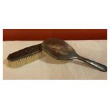 Vintage Sterling Silver Hair Brush & Clothes