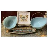 Pier 1 Imports Field Notes Butterfly Plates, Fire