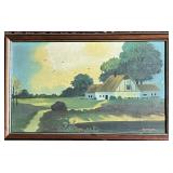 Alyene Lyle Original Oil Painting Rural Farmhouse