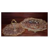 Cambridge Rose Point Bon Bon Tidbit Tray &