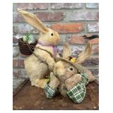 Decorative Easter Bunny Figurine Pair ï¿½ Standing