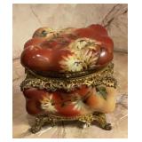 Vintage Wave Crest Antique Art Glass Dresser