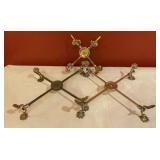 Set of 3 Vintage Expandable Brass Folding