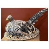 Monumental Italian Bassano Style Ceramic Pheasant