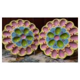 Pair of Pier 1 Imports Hand-Painted Floral