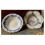 Two Piece Vintage Porcelain Serving Bowl Lot