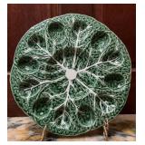Maxcera Green Majolica Cabbage Leaf 12-Well