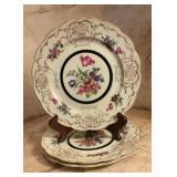 3 vintage Royal Bayreuth Bavaria Porcelain Floral