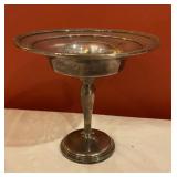 Vintage Sterling Silver Weighted Pedestal Compote