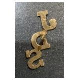 Vintage 14K Yellow Gold JPS Initial Monogram