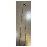 Vintage 925 Sterling Silver Wheat Chain Necklace