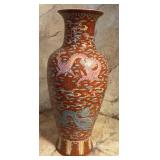 Large Chinese Porcelain Dragon Vase Qianlong