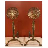 Pair of Antique Victorian Brass Adjustable