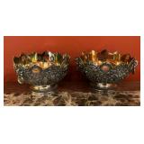 Pair of Antique Silverplate Repoussï¿½ Openwork