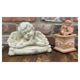 Pair of Decorative Cherub Angel Figurines